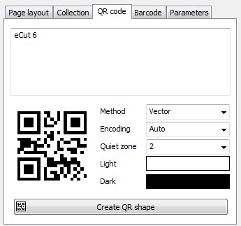 eCut Designer Toolkit for CorelDRAW Variables QR Code